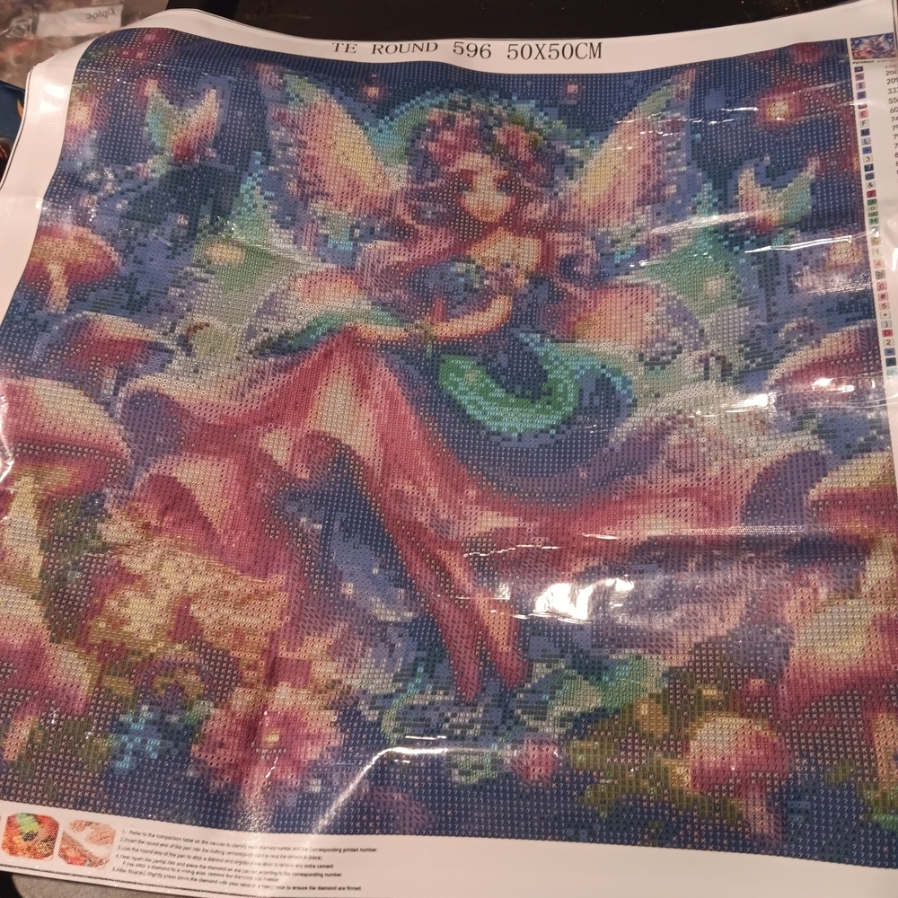 Colorful Fairy Diamond Art Painting Kit 50x50